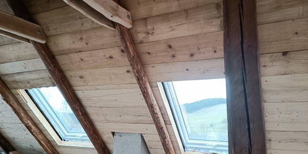 Výstavba podkrovia s nadkrokvovou izoláciou, krytina Creaton